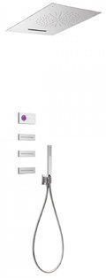 Электронный душевой комплект скрытого монтажа Tres SHOWER TECHNOLOGY (09286404) Душевые комплекты (системы) Хром