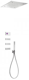 Электронный душевой комплект скрытого монтажа Tres SHOWER TECHNOLOGY (09286406) Душевые комплекты (системы) Хром