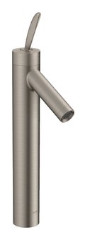 Змішувач для раковини Axor Starck, Stainless Steel Optic (10020800) Для раковини Нерж. сталь