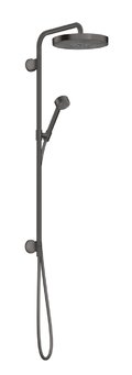Душова стійка Axor One 280 мм 1jet, Brushed Black Chrome (48790340) Душові стійки Хром-чорний