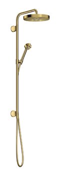 Душова стійка Axor One 280 мм 1jet, Polished Gold Optic (48790990) Душові стійки Золото