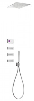 Электронный душевой комплект скрытого монтажа Tres SHOWER TECHNOLOGY (09286313) Душевые комплекты (системы) Хром