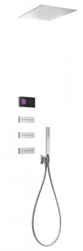 Электронный душевой комплект скрытого монтажа Tres SHOWER TECHNOLOGY (09288313) Душевые комплекты (системы) Хром