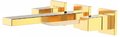 Настенный смеситель для раковины Tres Cuadro Exclusive COLORS, золото (00815301OR) Для раковины Золото