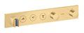 Термостатический смеситель для душа на 3 потребителя Axor MyEdition, Brushed Gold Optic (18356250) Для душа Золото