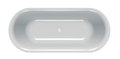 Ванна из искусственного камня Kolpa San Antiq-FS 183x80 White (3838987 561101) Kolpa San Овальные
