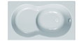 Ванна акриловая Kolpa San Cavatina 120x70/S White (3838987 741602) Kolpa San Прямоугольные