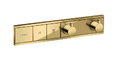 Термостатичний змішувач Hansgrohe RainSelect Polished Gold Optic (15380990) Для ванни, Для душа Золото