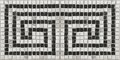Декор Fap Roma Greca Statuario Grafite Mosaico Mix 2 20 * 40 (fMGU) FAP Ceramiche Для кухні, Для громадських приміщень, Для житлових приміщень, Для ванної