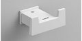 Двойной крючок для полотенец Sonia S-CUBE, белый матовый (176359) Крючки для халатов и полотенец Sonia