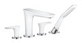 Змішувач Hansgrohe PuraVida (15446400) Для ванни Білий