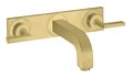 Смеситель для раковины Axor Citterio, Brushed Brass (39148950) Для раковины Латунь