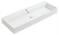 Керамическая раковина 121 cм Simas Agile, glossy white (AG 121) На столешницу, На тумбу, Подвесные Прямоугольные