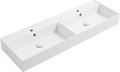 Керамическая раковина 141 cм Simas Agile, glossy white (AG 141D) На столешницу, На тумбу, Подвесные Прямоугольные