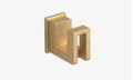 Крючок для полотенец Sonia S-CUBE, золото матовое (201723) Крючки для халатов и полотенец Sonia