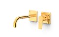 Настенный смеситель для раковины Tres PROJECT-TRES, золото (21130001OR) Для раковины Золото