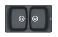 Кухонная мойка Franke Antea AZG 620 (114.0499.192) Врезные сверху Прямоугольные Графит