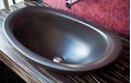 Керамическая раковина 90 см Flaminia IO 90, black (IO4290) Встраиваемые сверху Овальные