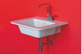 Керамическая раковина 52 см Flaminia Volo 52, white (VL52L) Подвесные Прямоугольные