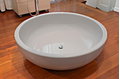 Ванна зі штучного каменю окремостояча Flaminia Fonte Fontana 135 см, white (FN135) Flaminia Круглі