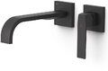 Настенный смеситель для раковины Tres Slim Exclusive SLIM-TRES, черный матовый (20230004NM) Для раковины Черный матовый
