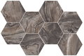 Мозаїка Flaviker Supreme Exotic Brown Mosaico Hexagon Anticato Ret 51*29.2 (SPES44P) Flaviker Для кухні, Для громадських приміщень, Для житлових приміщень, Для ванної