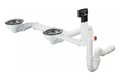 Сифон для гранітної кухонної мийки, ручний злив Hansgrohe D 17-10 (43928000) Для раковин Повний комплект