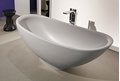 Ванна зі штучного каменю окремостояча Flaminia IO 165Х70 см, grey (IO70SM) Flaminia Овальні
