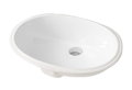 Керамическая раковина 57 см Artceram Diana, white glossy (DIL001 01; 00) Встраиваемые снизу Овальные