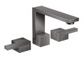 Смеситель для раковины Axor Edge diamond cut, Polished Black Chrome (46051330) Для раковины Черный глянцевый 