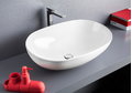 Керамическая раковина 70 см Artceram La Ciotola, white glossy (LCL002 01; 00) На столешницу, На тумбу Овальные