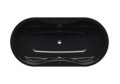 Ванна стальная Kaldewei MEGA DUO OVAL С ОБЛИЦОВОЧНЫМИ ПАНЕЛЯМИ 184-7 180x90 schwarz (223848050701) Kaldewei Овальные