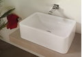Керамическая раковина 62 см Flaminia Nile 62, white (NL62H20) На столешницу, На тумбу Прямоугольные