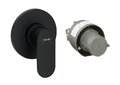 Смеситель скрытого монтажа для душа Hansgrohe Rebris S, черный матовый (72648670) Для душа Черный, Черный матовый