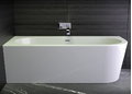 Ванна акрилова кутова Knief Wall Corner R 178x78 см (0100-277-R) Knief Кутові асиметричні, Овальні
