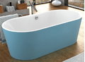 Ванна з санітарного акрилу Kolpa San Comodo-FS 185X90 White-Blue (3838987 593805) Kolpa San Овальні
