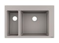 Кухонная мойка Hansgrohe S51 S510-F635 серый бетон (43315380) На столешницу Прямоугольные Серый