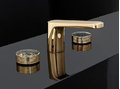 Смеситель для раковины Fima Carlo Frattini Texture Collection (F5601HOR) Для раковины Золото