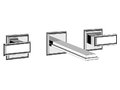 Настенный смеситель для раковины Gessi Eleganza (46090-031) Для раковины Хром