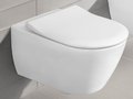 Унитаз подвесной безободковый Villeroy&Boch Subway 2.0 DirectFlush с крышкой Slim (5614R201) Подвесные 