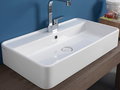 Керамическая раковина 75 см Flaminia Miniwash 75, white (MW75PR) На столешницу, На тумбу Прямоугольные