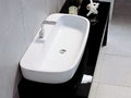 Керамическая раковина 100 см Flaminia Mono 100, white (MN100L) На столешницу, Подвесные Прямоугольные