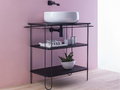 Консоль металлическая 75 см Flaminia Filo 75, black (FI75SV) Flaminia Консоль
