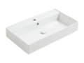 Керамическая раковина 81 cм Simas Agile, glossy white (AG 81) На столешницу, На тумбу, Подвесные Прямоугольные