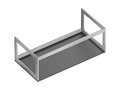 Консоль металлическая 95 см Catalano Horizon, inox scotch-brite (5S1005000) Catalano Консоль