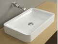 Керамическая раковина 62 см Flaminia Nile 62, white (NL62A) На столешницу, На тумбу Прямоугольные