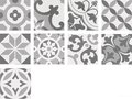 Плитка Wow Cement Tradition Decor Mix Grey 18.5 * 18.5 (107946) Для кухні, Для громадських приміщень, Для житлових приміщень, Для ванної