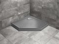 Душевой поддон Radaway Doros PT Compact Stone Anthracite 90x90 (SDRPTP9090-05-64S) Дрібні Антрацит