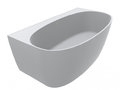 Ванна пристінна кам'яна Miraggio Anna 160x85 см, білий матовий (0001611) Miraggio Овальні