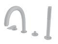 Смеситель для ванны Bugnatese Simple, белый матовый (6655-BL) Для ванны Белый, Белый матовый